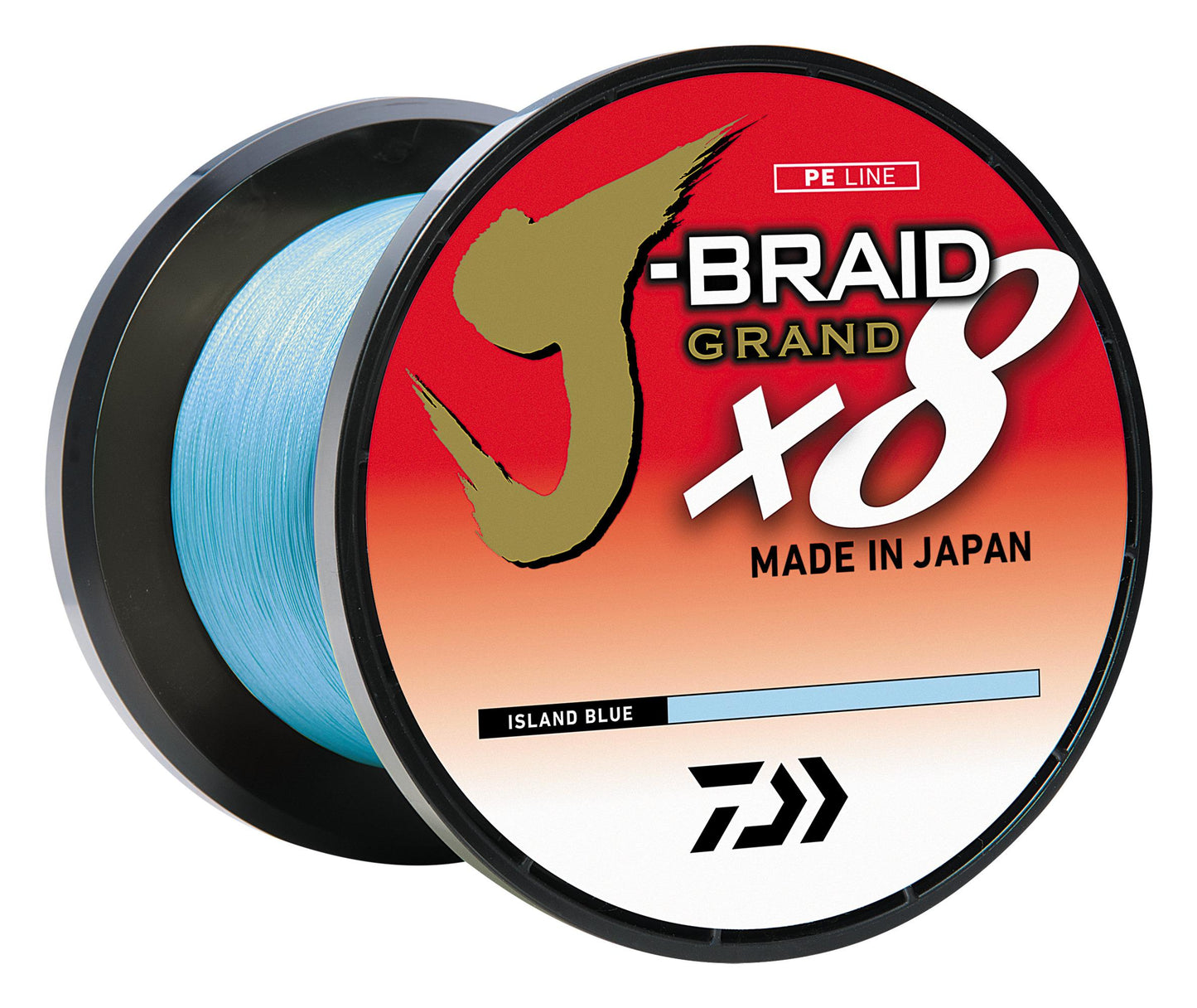 Daiwa JBGD8U30-3000IB J-BRAID GRAND 8X 3,000YDS BULK SPOOL ISLAND BLUE