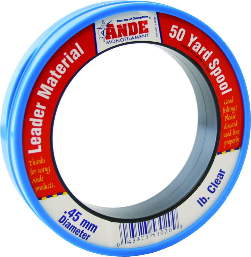 Ande PCW50-40 Mono Leader Wrist Spool 50 Yards 40 lb