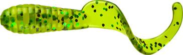 Mister Twister LB20-11BGN Lil' Bit Curly Tail Grub 1" Pumpkin Green