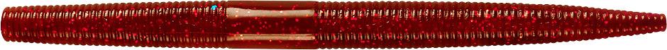 Yum Fishing Lure YDG5180 Dinger Worm 5" Oxblood  And Red Flake 8 bag