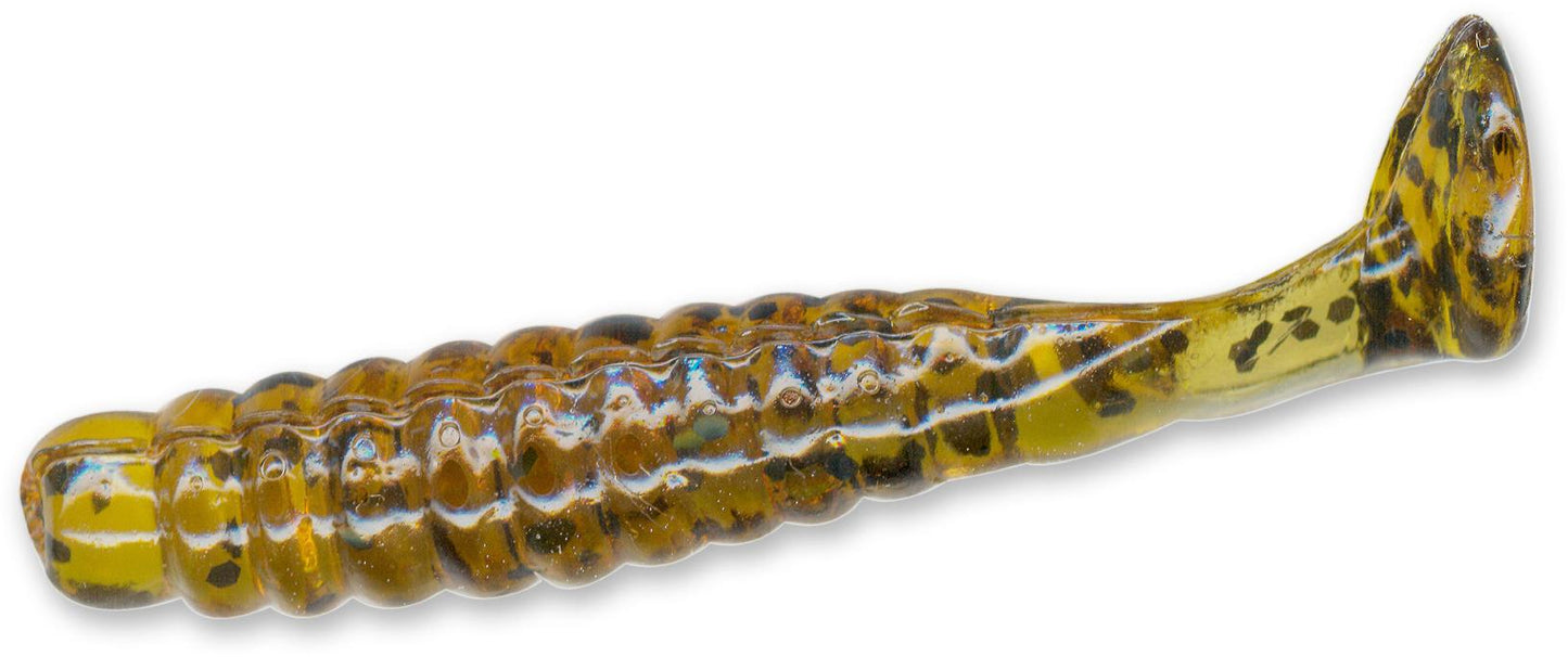 Slider CSGG17 Crappie/Panfish Grub With Vibratail 1 1/2" Pumpkin With