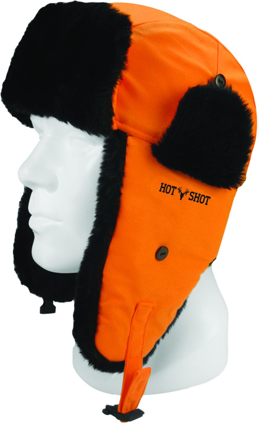 Hot Shot 16-324C-LX Mens Sabre Brushed Tricot Trapper Hat Faux Fur