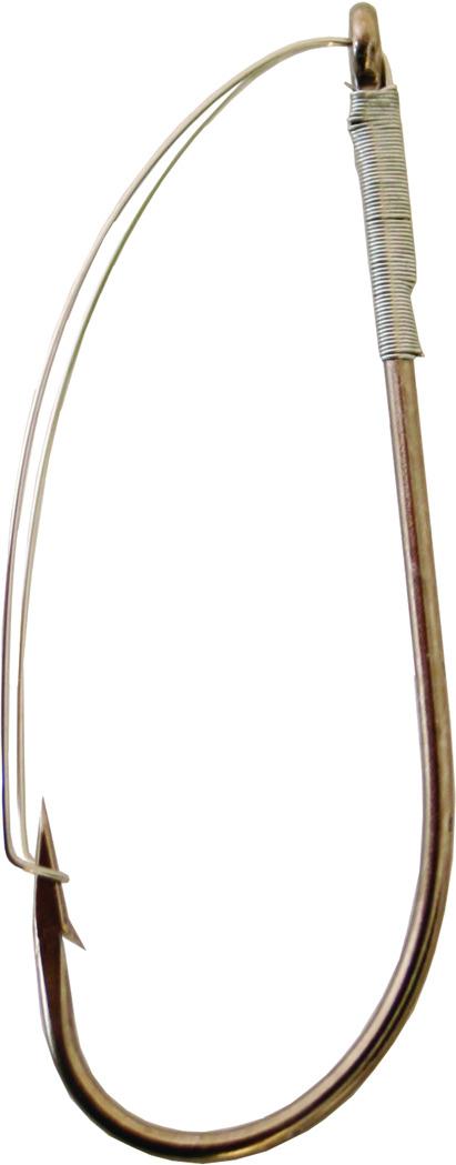 Gamakatsu 65112 Worm Hook with Wire Weed Guard Size 2/0 Needle Point