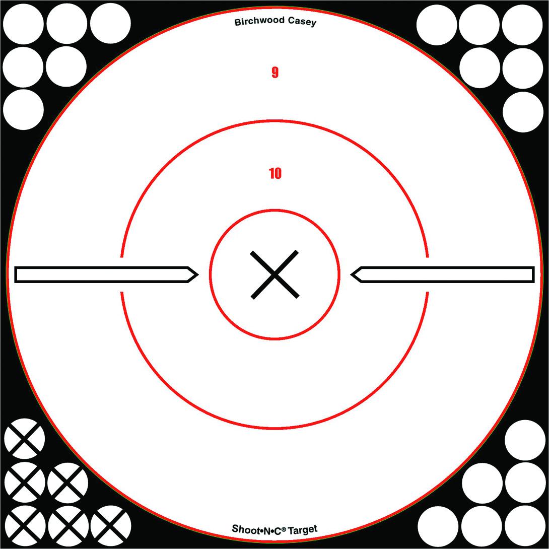 Birchwood Casey 34019 Shoot-N-C Bullseye 12" White/Black X Target