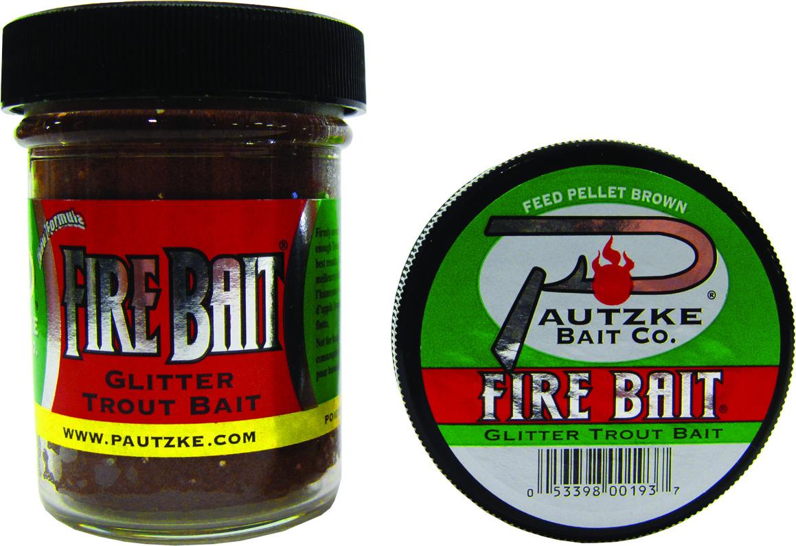 Pautzke PFBT/FPBRN Fire Bait Glitter Trout Bait 1.5 oz Feed