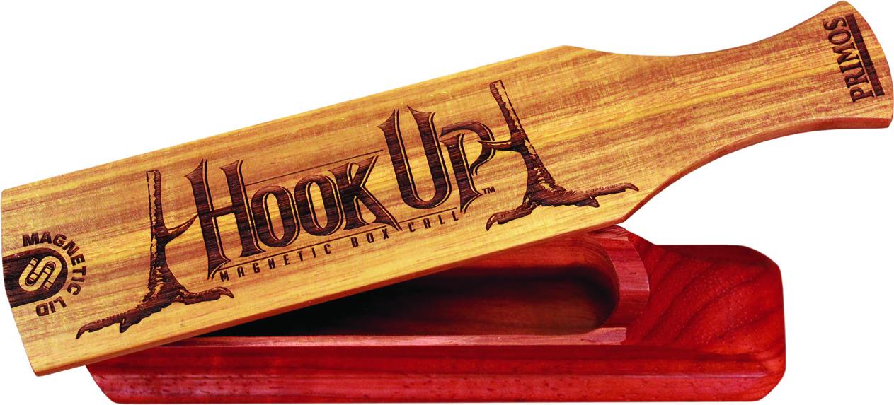 Primos 00259 Hook Up Magnetic Box Turkey Call, Gobble Band