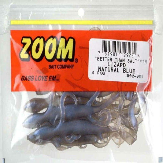 Zoom 002086 Lizard 6" Nat Blu 9Pk