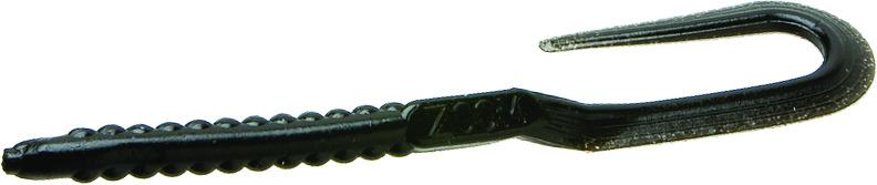 Zoom 001038 U-Tale Worm 6 3/4" 20Pk Black