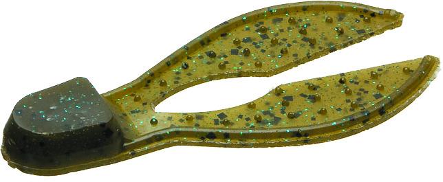 Zoom 037239 Super Chunk Jig Trailer 3 1/2" 5 Per Pack Green Pumpkin Blue