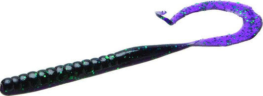 Zoom 009005 Mag II Ribbon Tail Worm 9 Inch Fishing Lure 20 Per Package Junebug