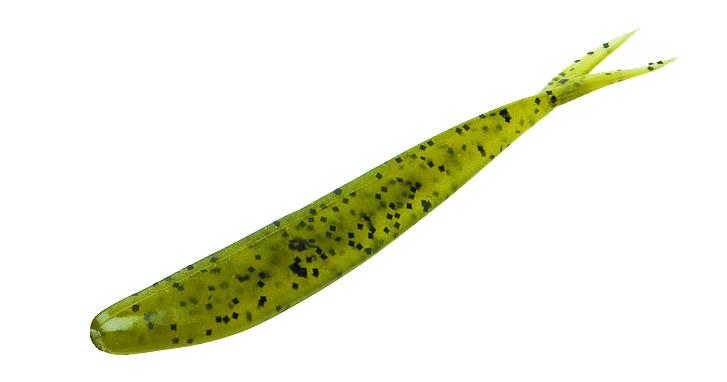 Zoom 015019 Fluke 4 Inch Fishing Lure 10 Per Package Watermelon Seed