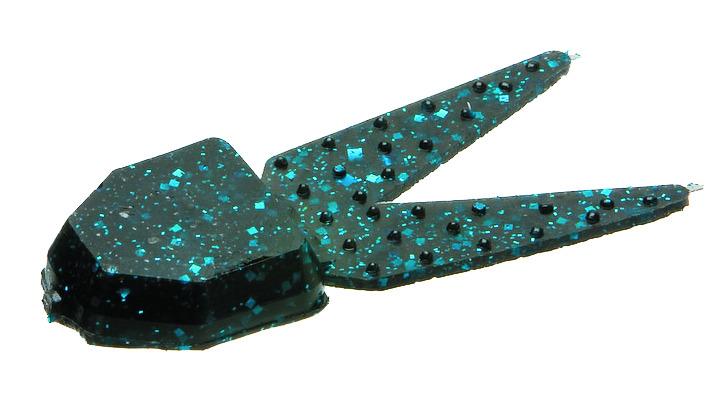 Zoom 027072 Small Salty Chunk Trailer 2 1/2" 5 Per Pack Black Blue