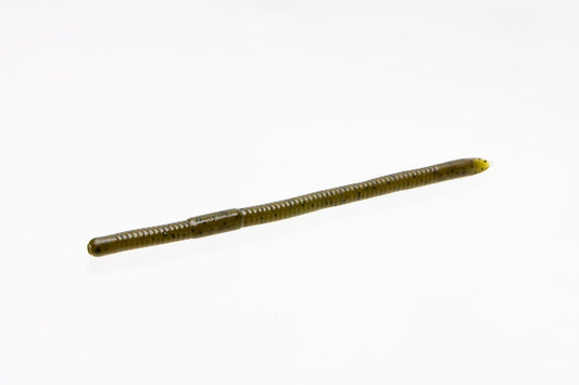 Zoom 016025 Swamp Crawler Finesse Worm 5 1/2" 25Pk Green Pumpkin