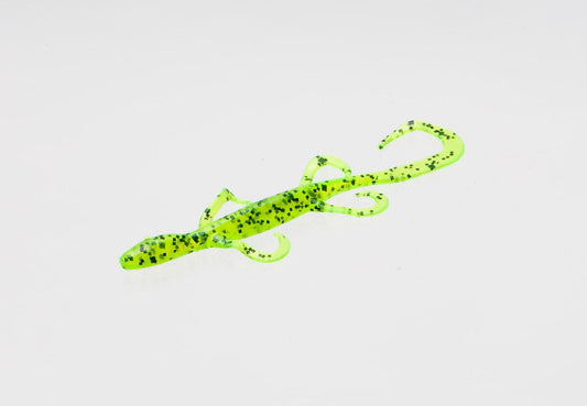 Zoom 005009 Mini Lizard 4" 15Pk Chartreuse Pepper