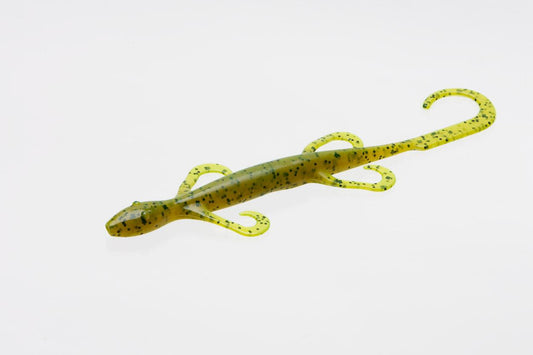 Zoom 033012 Magnum Lizard 8 Inch Fishing Lure 9 Per Package Chartreuse Pumpkin