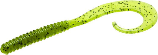 Zoom 035019 Dead Ringer Curly Tail Ring Worm 6" 20Pk Watermelon Seed