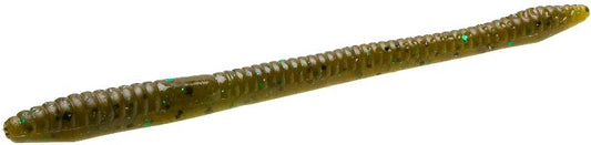 Zoom 004184 Finesse Worm 4 1/2" 20Pk Green Pumpkin Green