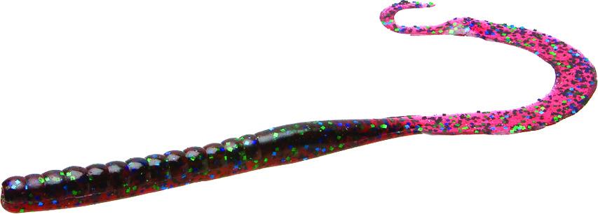 Zoom 009113 Mag II Ribbon Tail Worm 9" 20Pk Plum Apple