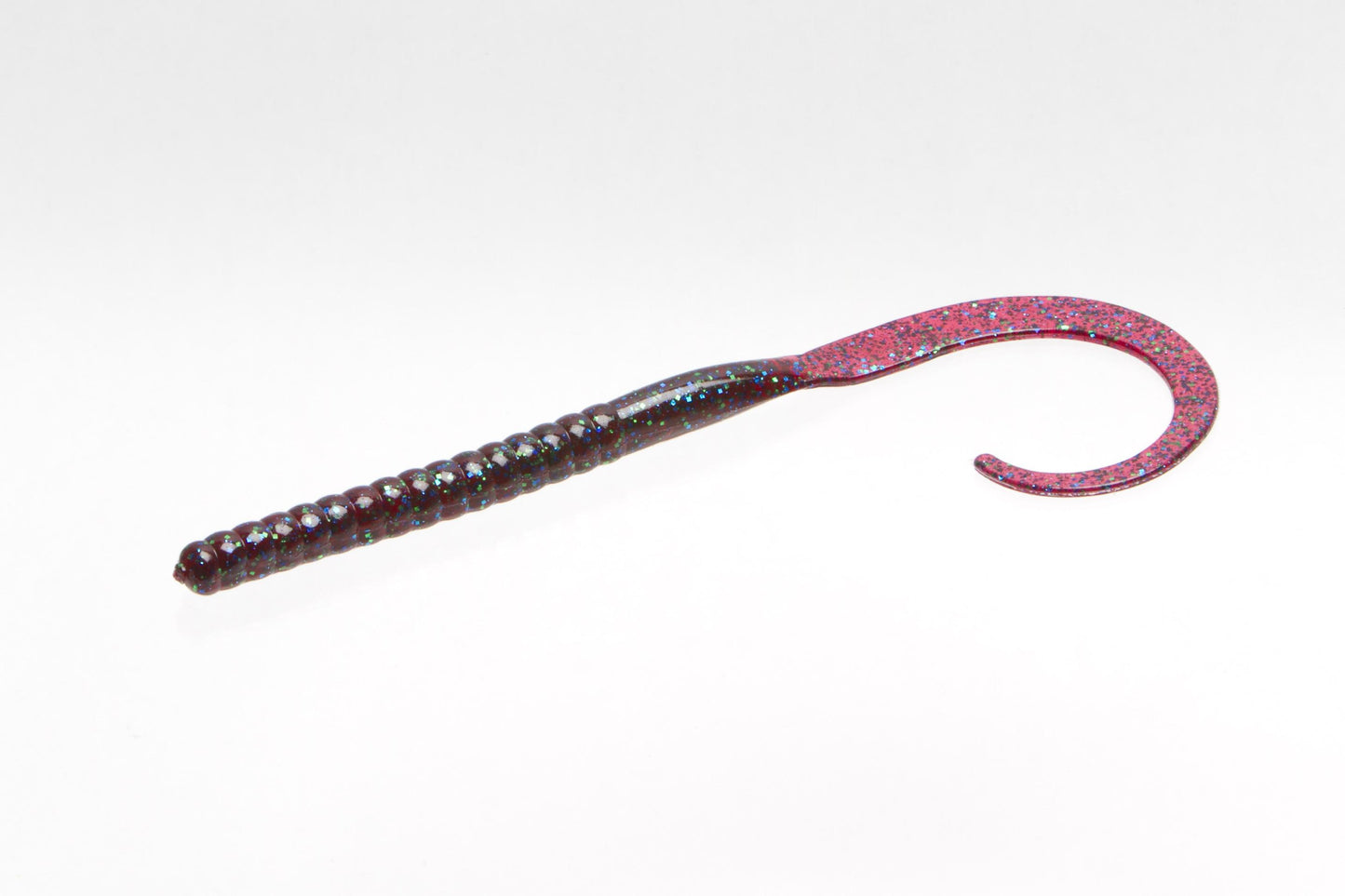 Zoom 118113 Magnum Ol' Monster Curled Tail Worm 12" 5 Per Pack Plum