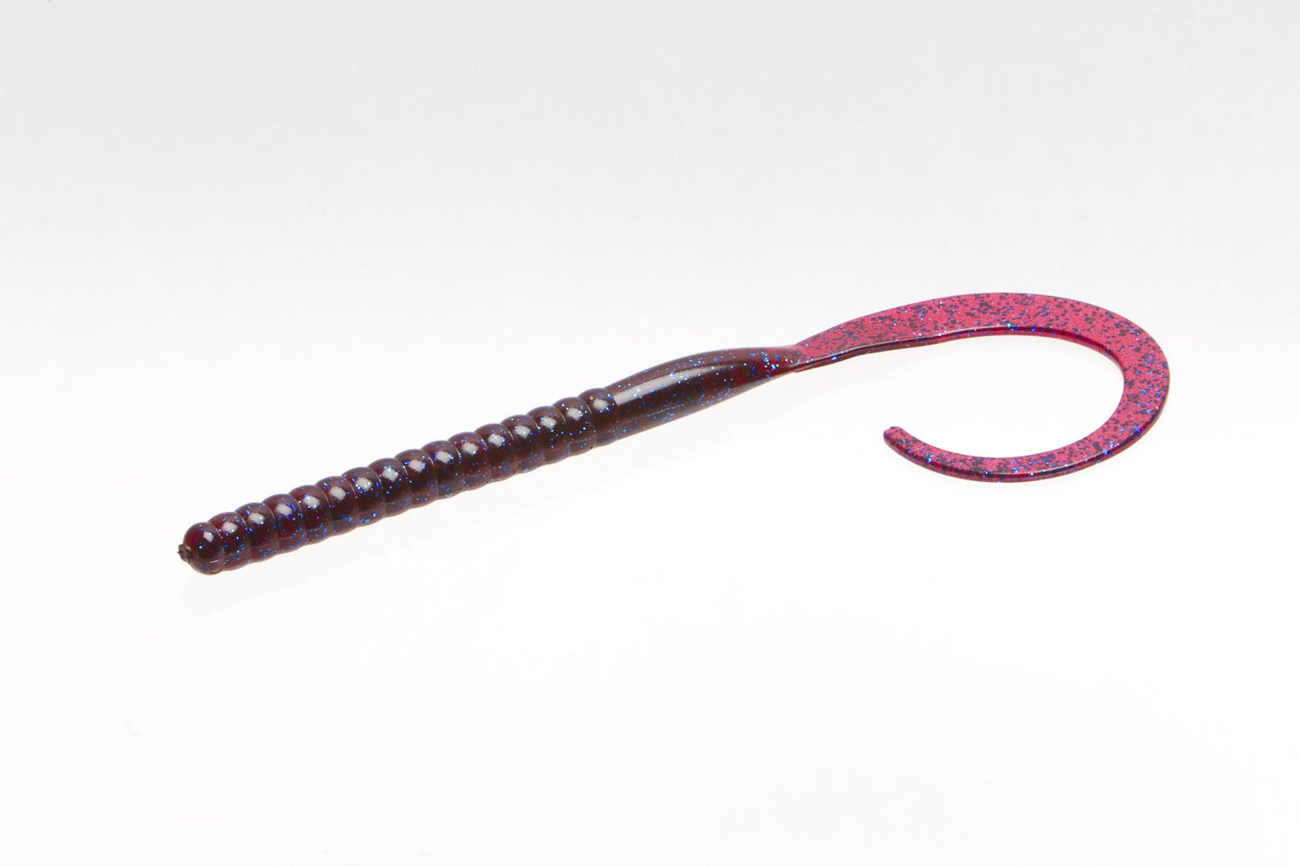 Zoom 118004 Magnum Ol' Monster Curled Tail Worm 12" 5 Per Pack Plum