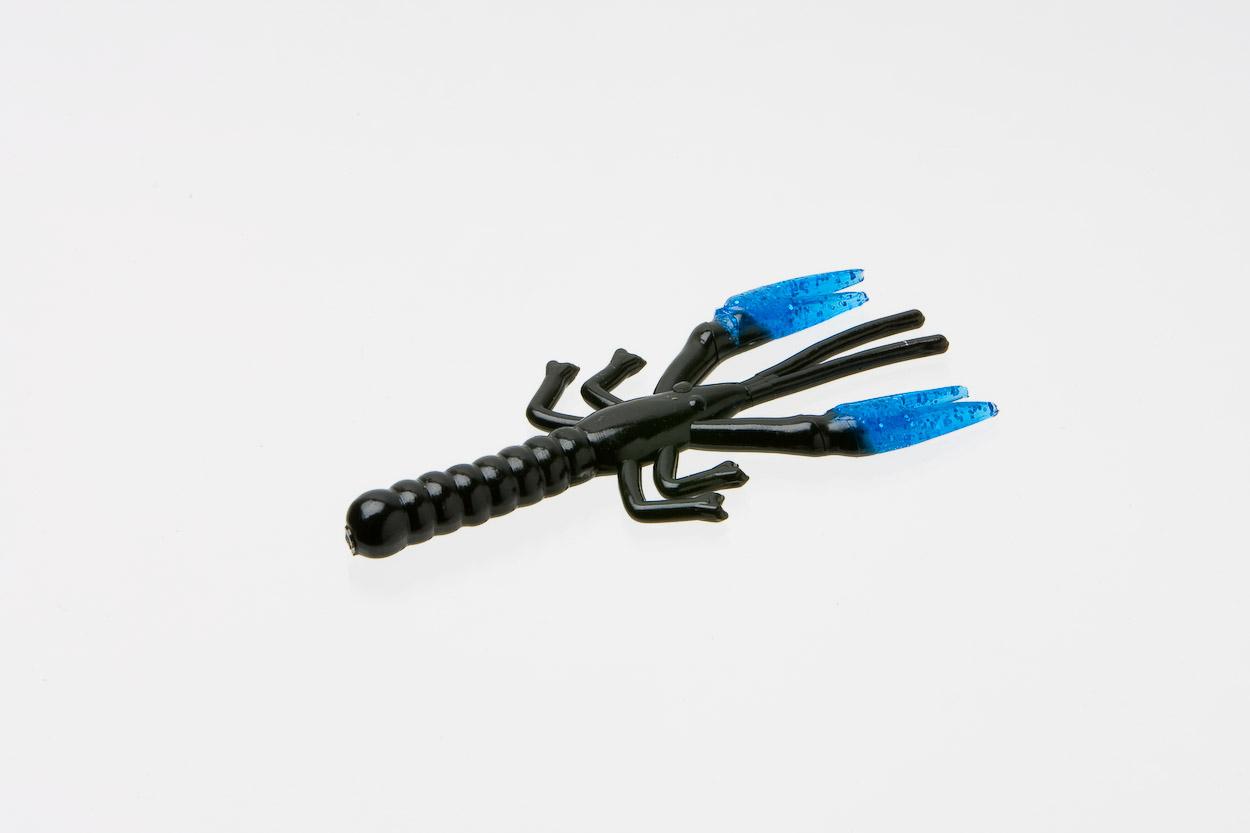 Zoom 014128 Lil Critter Craw 3" 12 Pack Black Blue Claw