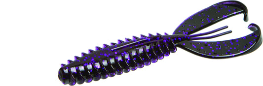 Zoom 127369 Z-Craw 5 Inch Fishing Lure 6 Per Package Black Light