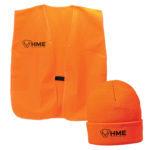 HME HME-VESTKC-OR Orange Vest & Beanie