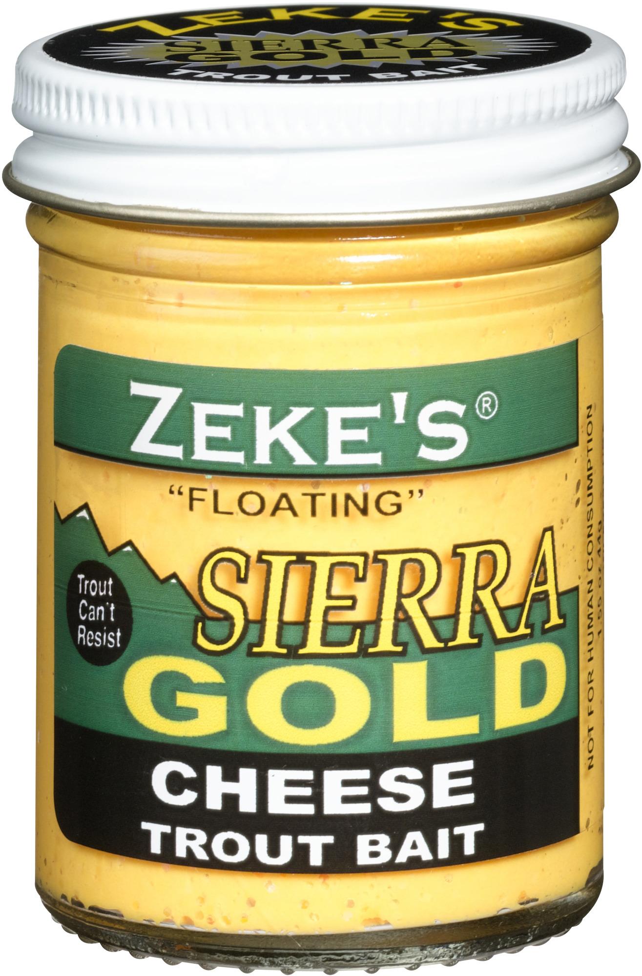 Zeke's 0901 Sierra Gold Floating Trout Bait Jar Cheese Yellow