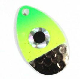 JB 942 JB 942 Hot Flash Spinner Rig #4C-#4Hk Ham Nickel-Chart-Green