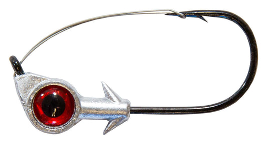 Z-Man WEJH18-01PK3 Weedless Eye Jig Fishing Lure heads 1/8 Ounce Red 3 Pack