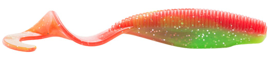 Z-Man STKCRL5-241PK4 Streakz Curly Tailz 5" Nuked Chicken Glow 4 Pack