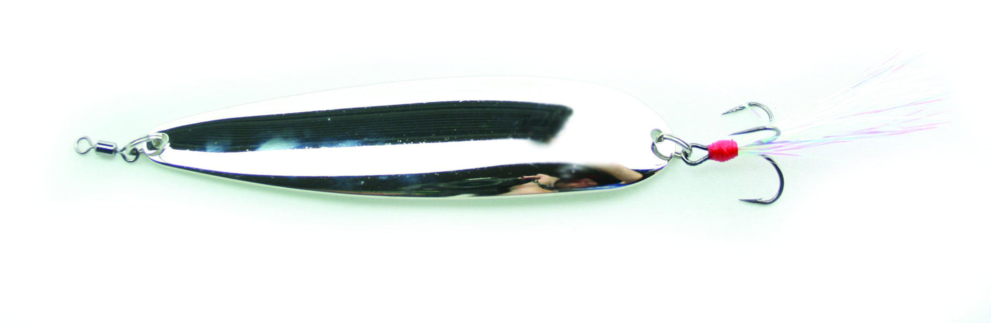 Nichols Lures FS5-118 5" Lake Fork Flutter Spoon Silver Chrome